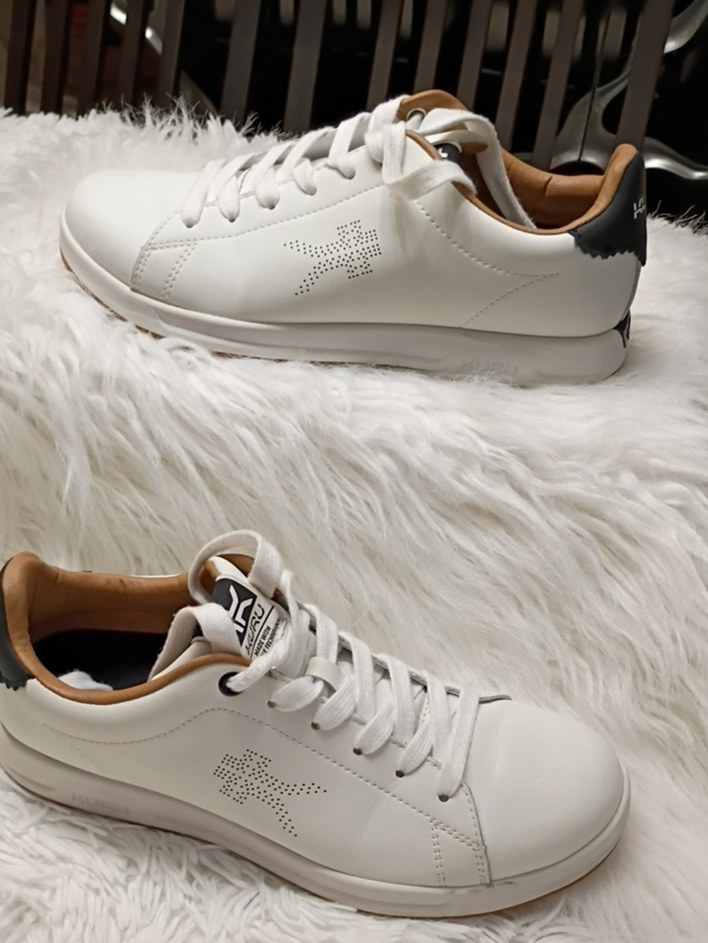 KURU Classic Roam Women's Sneakers Leather White Arch Support Plantar Fascitis 9